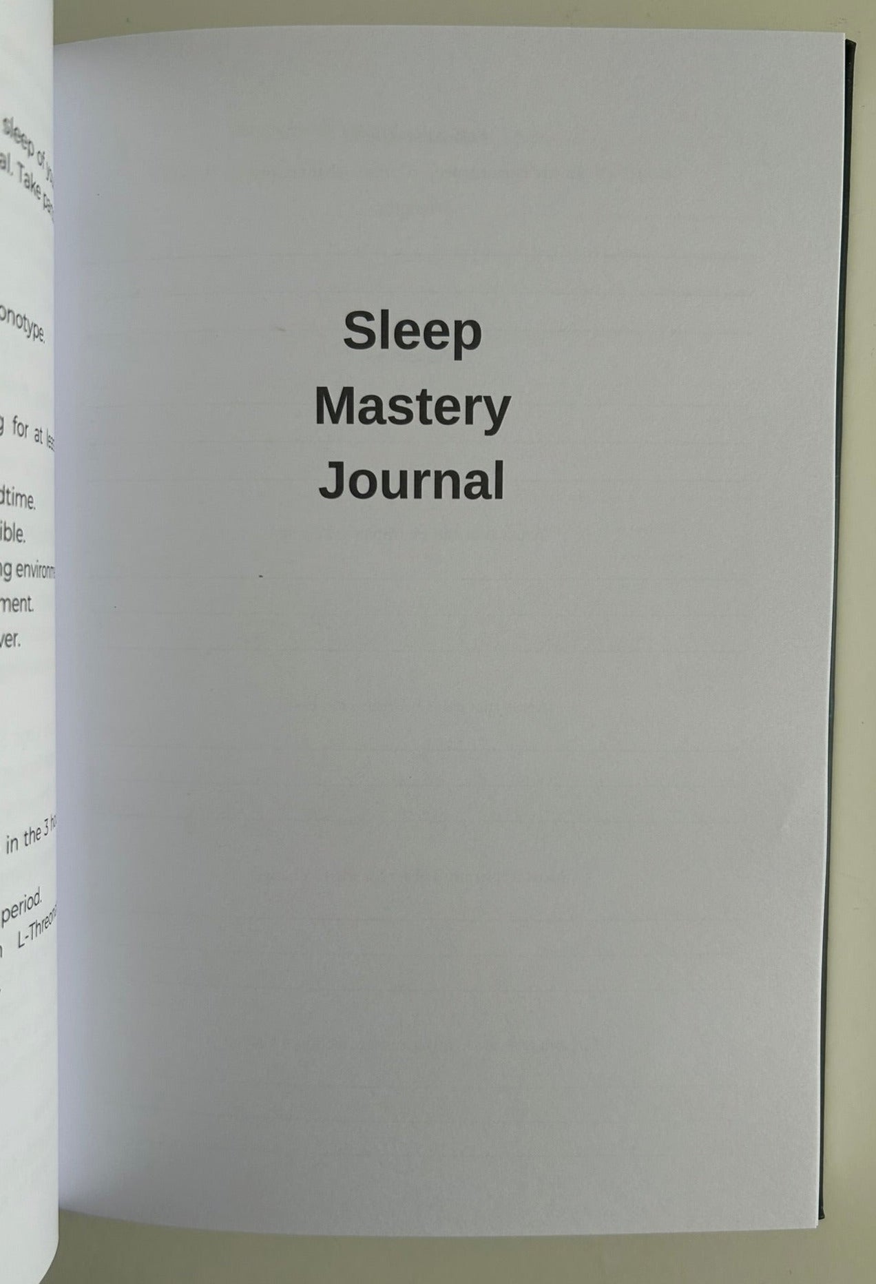 Sleep Mastery - Complete 12 Month Journal & Course