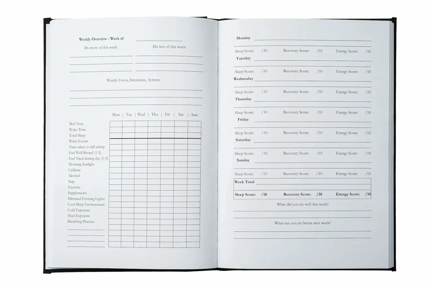 Sleep Mastery - 12 Month Journal