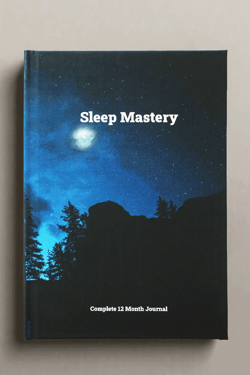 Sleep Mastery Journal against a plain background.