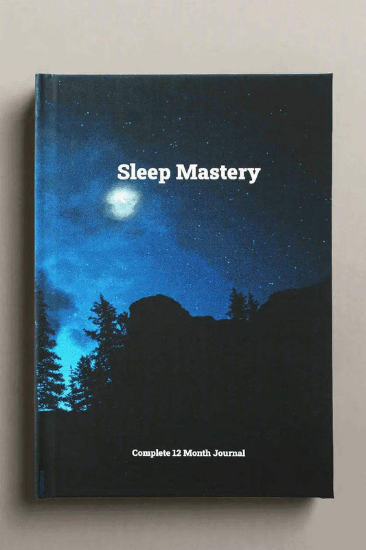 Sleep Mastery Journal against a plain background.